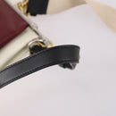 Chloe Roy Shoulder Bag Leather Bordeaux Gold Auth BA5266-9