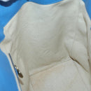 MCM Tote Bag Leather Blue Silver Auth BA5267-19