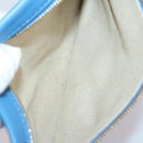 MCM Tote Bag Leather Blue Silver Auth BA5267-23