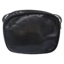 Salvatore Ferragamo Vala Shoulder Bag Leather Embossed Black Gold Auth BA5268-2