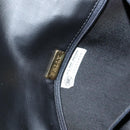 BALLY Quilted Chain Shoulder Bag Leather Black Gold Auth BA5269-12