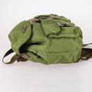 PRADA Backpack Nylon Green Silver Auth BA5271-5