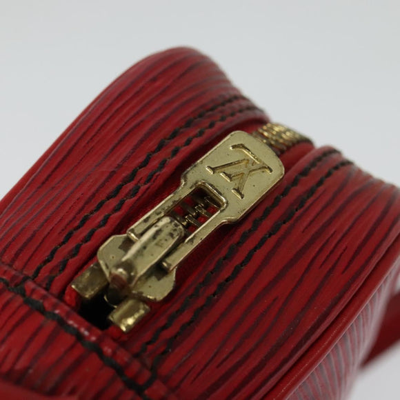 LOUIS VUITTON Epi Danube Shoulder Bag Red M45637 LV Auth BA5275