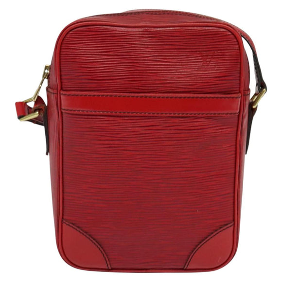 LOUIS VUITTON Epi Danube Shoulder Bag Red M45637 LV Auth BA5275