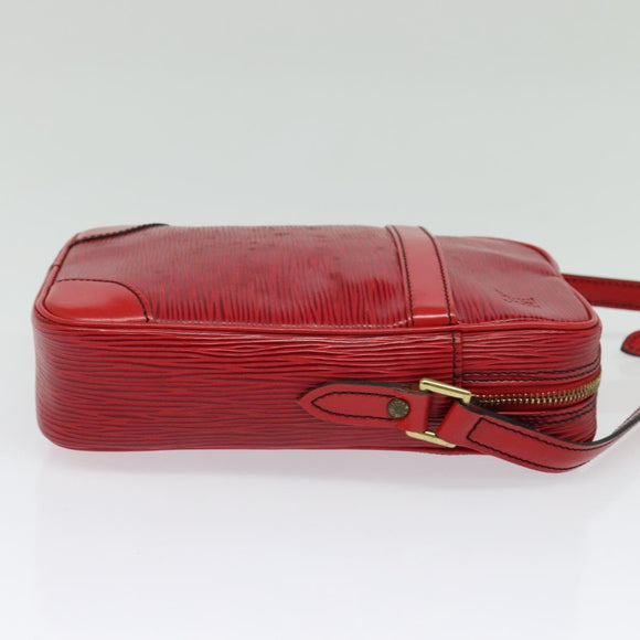 LOUIS VUITTON Epi Danube Shoulder Bag Red M45637 LV Auth BA5275