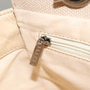 CHANEL Choco Bar Tote Bag Canvas Beige CC Auth BA528-22