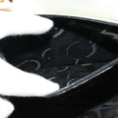 Salvatore Ferragamo Gancini Hand Bag Patent leather 2way Beige Gold Auth BA5280-21