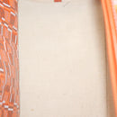 Salvatore Ferragamo Hand Bag PVC Orange Silver Auth BA5281-11