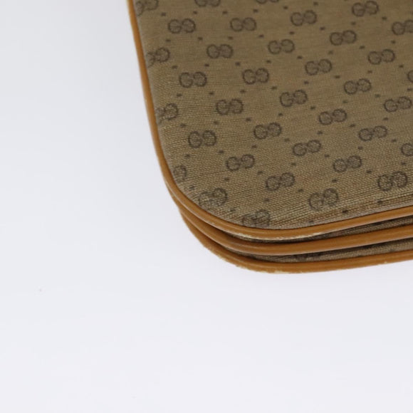 GUCCI Micro GG Supreme Shoulder Bag PVC Beige Gold 004 106 0024 Auth BA5286