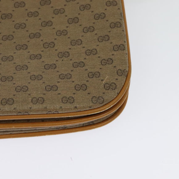 GUCCI Micro GG Supreme Shoulder Bag PVC Beige Gold 004 106 0024 Auth BA5286