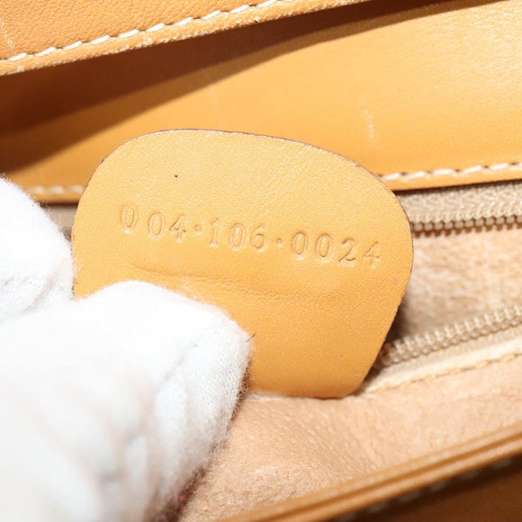 GUCCI Micro GG Supreme Shoulder Bag PVC Beige Gold 004 106 0024 Auth BA5286