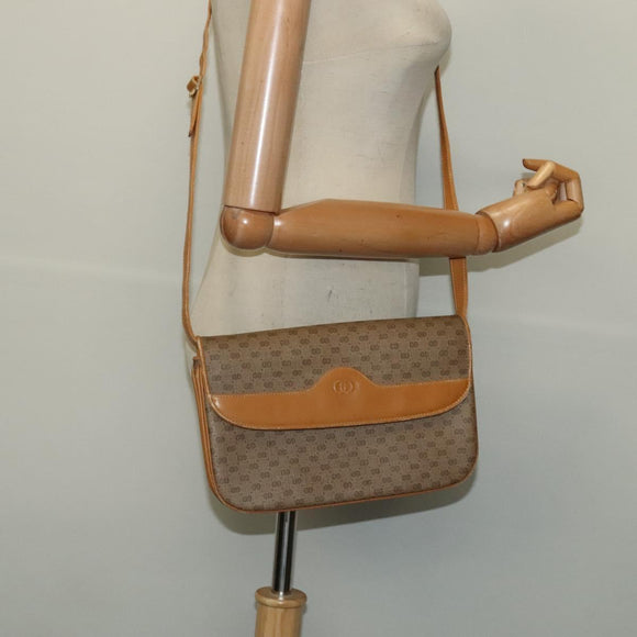 GUCCI Micro GG Supreme Shoulder Bag PVC Beige Gold 004 106 0024 Auth BA5286