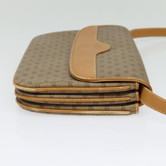 GUCCI Micro GG Supreme Shoulder Bag PVC Beige Gold 004 106 0024 Auth BA5286