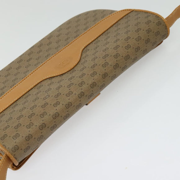 GUCCI Micro GG Supreme Shoulder Bag PVC Beige Gold 004 106 0024 Auth BA5286