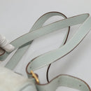 GUCCI Bamboo Backpack Suede Light Blue Gold 003 2058 0030 Auth BA5287-14