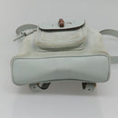 GUCCI Bamboo Backpack Suede Light Blue Gold 003 2058 0030 Auth BA5287-5