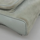 GUCCI Bamboo Backpack Suede Light Blue Gold 003 2058 0030 Auth BA5287-10