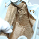 GUCCI Bamboo Backpack Suede Light Blue Gold 003 2058 0030 Auth BA5287-19