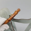 GUCCI Bamboo Backpack Suede Light Blue Gold 003 2058 0030 Auth BA5287-7