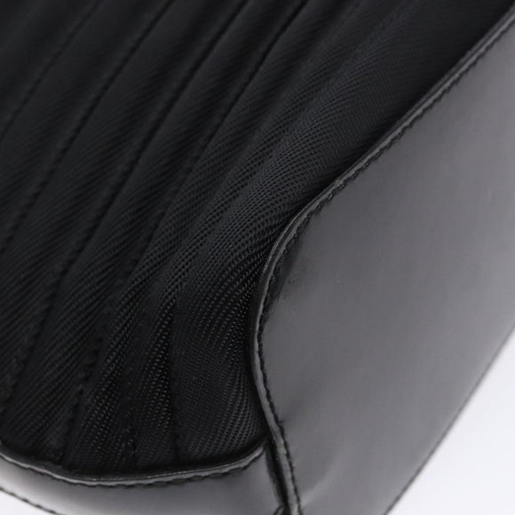 GUCCI Bamboo Hand Bag Canvas Black Silver 000 1998 0588 Auth BA5289