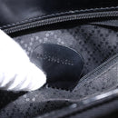 GUCCI Bamboo Hand Bag Canvas Black Silver 000 1998 0588 Auth BA5289-12