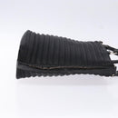 GUCCI Bamboo Hand Bag Canvas Black Silver 000 1998 0588 Auth BA5289-3