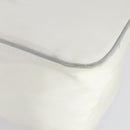 CHANEL Ski Case Sports Line Bag Nylon White Silver CC Auth BA5290V-9
