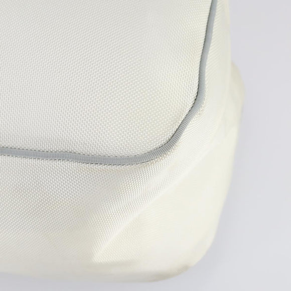 CHANEL Ski Case Sports Line Bag Nylon White Silver CC Auth BA5290V