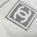 CHANEL Ski Case Sports Line Bag Nylon White Silver CC Auth BA5290V-10