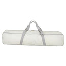 CHANEL Ski Case Sports Line Bag Nylon White Silver CC Auth BA5290V-2