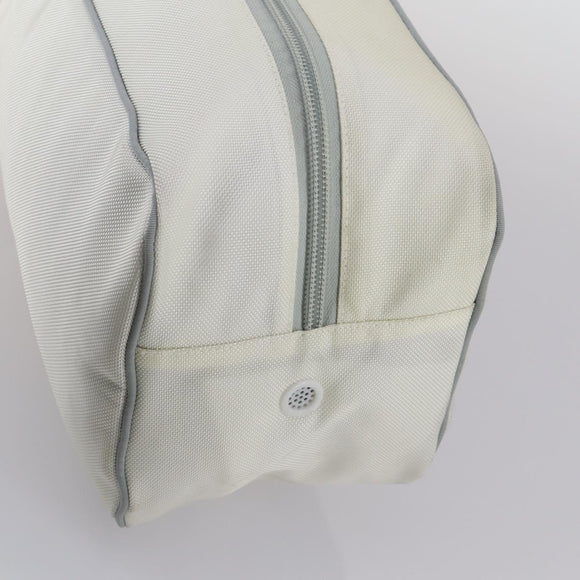 CHANEL Ski Case Sports Line Bag Nylon White Silver CC Auth BA5290V