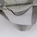 CHANEL Ski Case Sports Line Bag Nylon White Silver CC Auth BA5290V-7