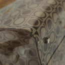 Salvatore Ferragamo Gancini Tote Bag Vinyl Brown Auth BA5292-9