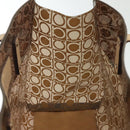 Salvatore Ferragamo Gancini Tote Bag Vinyl Brown Auth BA5292-17