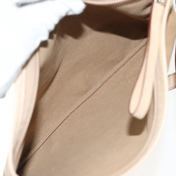 Salvatore Ferragamo Gancini Tote Bag Vinyl Brown Auth BA5292