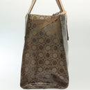 Salvatore Ferragamo Gancini Tote Bag Vinyl Brown Auth BA5292-4