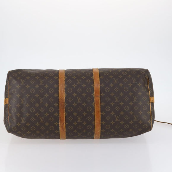 LOUIS VUITTON Monogram Keepall Bandouliere 60 Boston Bag M41412 LV Auth BA5295