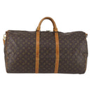 LOUIS VUITTON Monogram Keepall Bandouliere 60 Boston Bag M41412 LV Auth BA5295-2