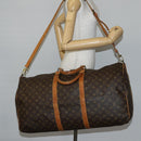 LOUIS VUITTON Monogram Keepall Bandouliere 60 Boston Bag M41412 LV Auth BA5295-23
