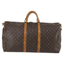 LOUIS VUITTON Monogram Keepall Bandouliere 60 Boston Bag M41412 LV Auth BA5295-3