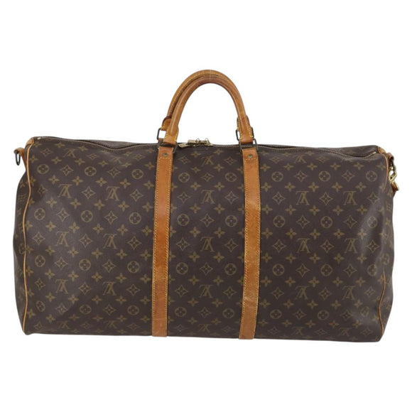 LOUIS VUITTON Monogram Keepall Bandouliere 60 Boston Bag M41412 LV Auth BA5295