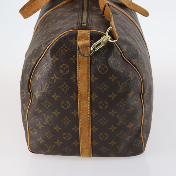 LOUIS VUITTON Monogram Keepall Bandouliere 60 Boston Bag M41412 LV Auth BA5295