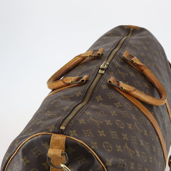 LOUIS VUITTON Monogram Keepall Bandouliere 60 Boston Bag M41412 LV Auth BA5295