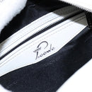 LOEWE Hand Bag Leather White Silver Auth BA5296-22