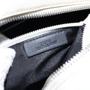 LOEWE Hand Bag Leather White Silver Auth BA5296-12