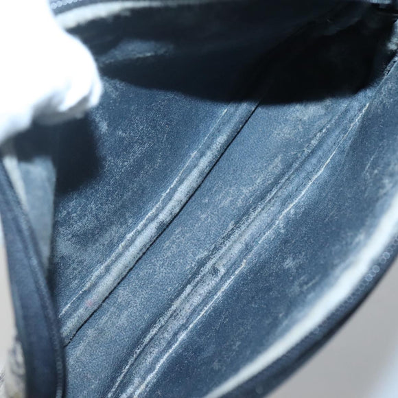 GUCCI GG Supreme Shoulder Bag PVC Navy Gold 97 02 068 Auth BA5298