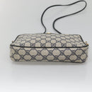 GUCCI GG Supreme Shoulder Bag PVC Navy Gold 97 02 068 Auth BA5298-5