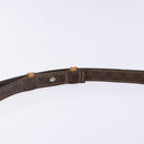 CELINE Macadam Canvas Shoulder Bag PVC Leather Brown Gold Auth BA5299-8