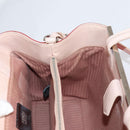 FENDI PETITE 2JOURS Hand Bag Leather 2way Beige Silver Auth BA5301-24