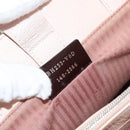 FENDI PETITE 2JOURS Hand Bag Leather 2way Beige Silver Auth BA5301-12